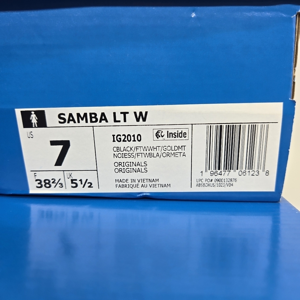 New Adidas Samba LT 'Black White Gum' Women's Shoes Size 7 - Picture 8 of 8